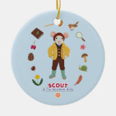 Scout & Gumboot Kinder Keramisch Ornament (Voorkant)