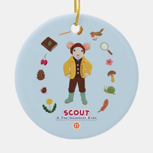 Scout & Gumboot Kinder Keramisch Ornament (Voorkant)