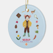 Scout & Gumboot Kinder Keramisch Ornament (Links)