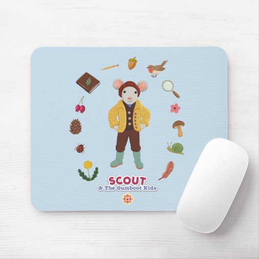 Scout & Gumboot Kinder Muismat (Met muis)