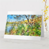 Scout Lake, Greendale, Wisconsin, notitiekaart (Gele Bloem)