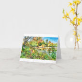 Scout Lake, Wisconsin, (B) note card   Kaart (Gele Bloem)