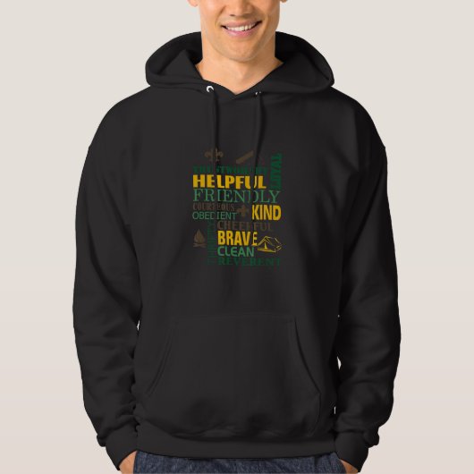 Scout Law Scouting Novelty Hoodie (Voorkant)