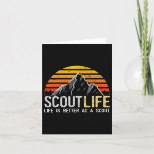 Scout leven en leven is beter als een scout scout kaart