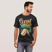 Scout Leven Grappige Scouting Lovers Camping Boys T-shirt (Voorkant volledig)