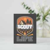 Scout Life Camping Scouting Leader Forest Adventur Briefkaart (Staand voorkant)