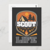 Scout Life Camping Scouting Leader Forest Adventur Briefkaart (Voorkant / Achterkant)