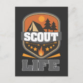 Scout Life Camping Scouting Leader Forest Adventur Briefkaart (Voorkant)