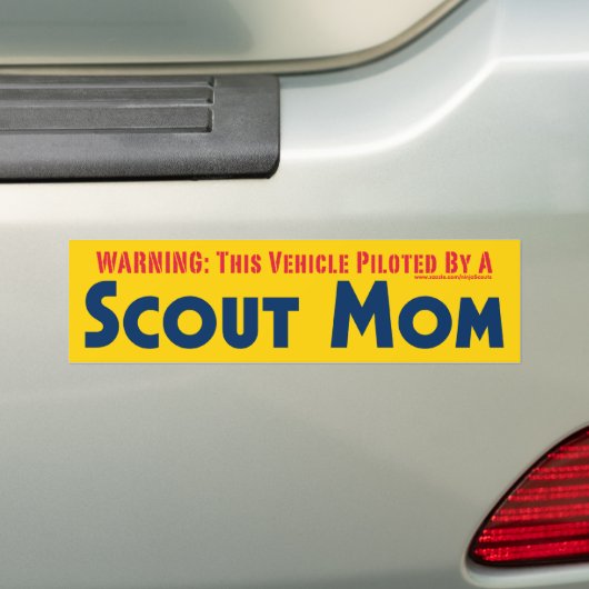 Scout Ma (gele) Bumpersticker (Op auto)