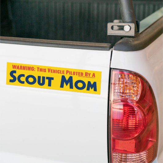 Scout Ma (gele) Bumpersticker (Op Truck)