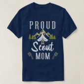 Scout Ma Proud Cub Camping Boy Buitengaande Leader T-shirt (Design voorkant)