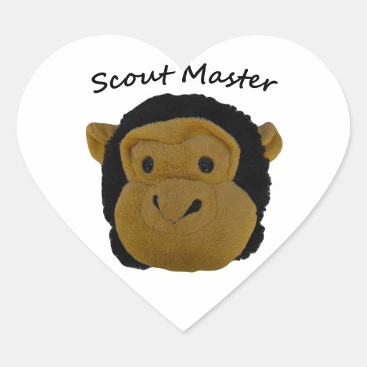 Scout Master Hart Sticker (Voorkant)