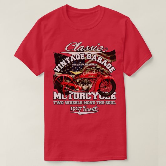  scout motorfiets 1927 t-shirt (Design voorkant)