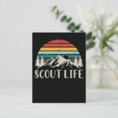Scout Natuur Forest Mountain Camper Adventure Briefkaart (Staand voorkant)
