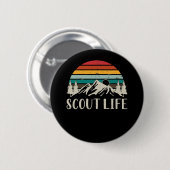 Scout Natuur Forest Mountain Camper Adventure Ronde Button 5,7 Cm (Voorkant /achterkant)