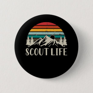 Scout Natuur Forest Mountain Camper Adventure Ronde Button 5,7 Cm
