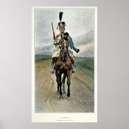 Scout of the 9th Regiment of Hussars Poster (Voorkant)