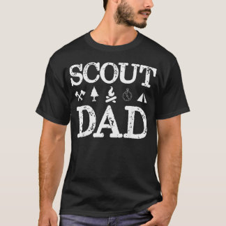 Scout Papa Scouting Troep Supporter Kamperen T-shirt