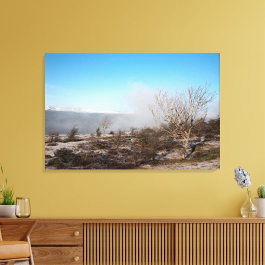 Scout Scar Cumbria England Holiday Card Canvas Afdruk (Insitu (Woonkamer))