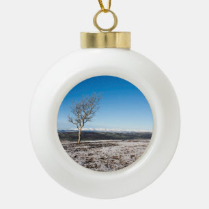 Scout Scar Holiday Card Poster Photo Block Snow Gl Keramische Bal Ornament