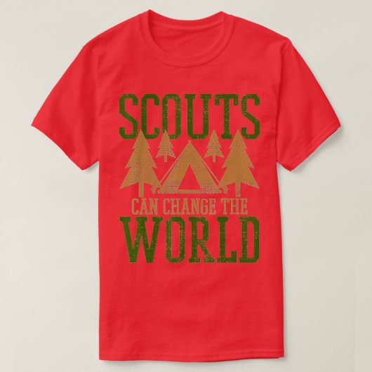 Scout Scouts Camp Leader Hiking Hike Camping T-shirt (Design voorkant)