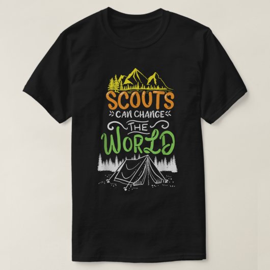 Scout Scouts Camp Mountains T-shirt (Design voorkant)