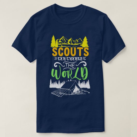 Scout Scouts Camping Shirt Bergen Wandelen (Design voorkant)