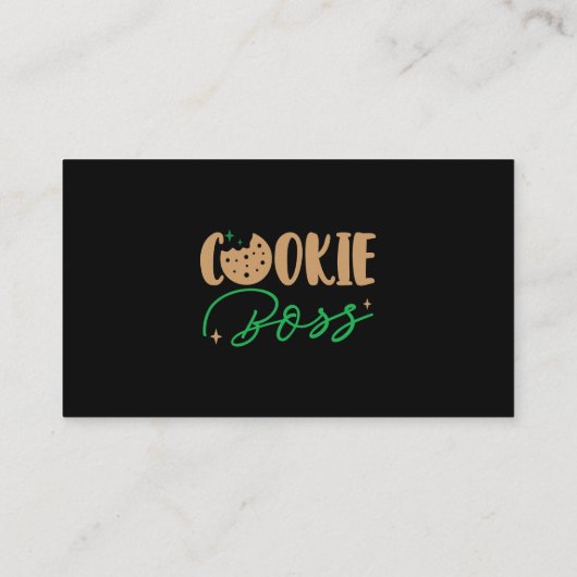 Scout Shirt Cookie Boss Meisjes Cookie Dealer Scou Visitekaartje (Achterkant)