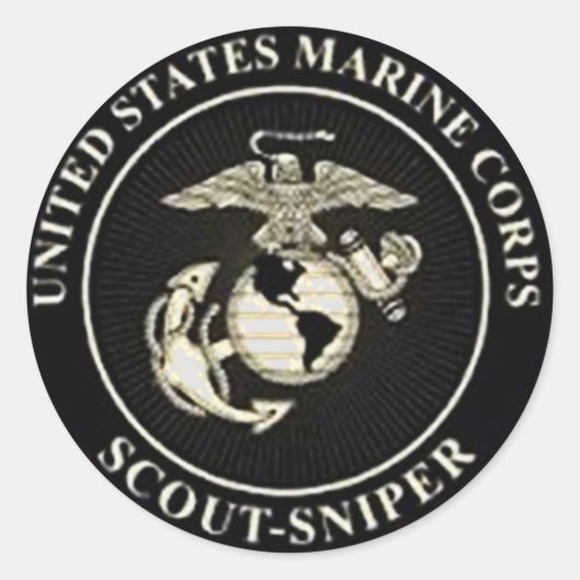 SCOUT SNIPER RONDE STICKER (Voorkant)