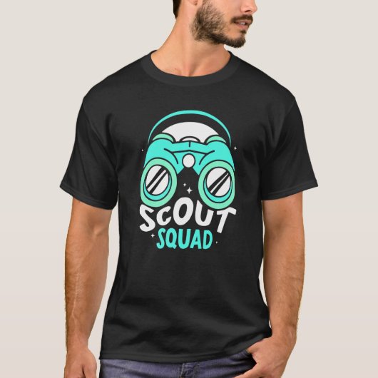Scout Squad Scouts die naar buiten kijken T-shirt (Voorkant)