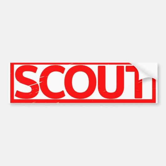 Scout Stamp Bumpersticker (Voorkant)