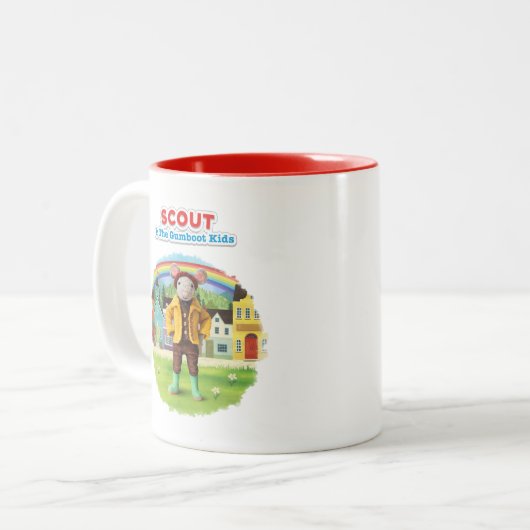 Scout Tweekleurige Koffiemok (Voorkant links)