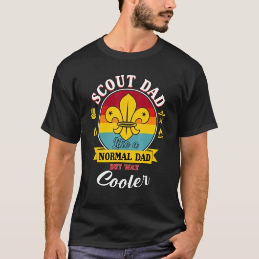 Scout vader als een normale vader, maar veel coole t-shirt (Voorkant)