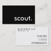 scout. visitekaartje (Voorkant / Achterkant)