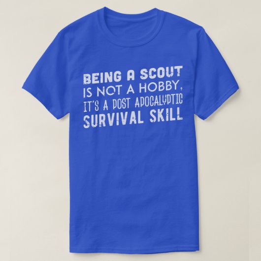 SCOUT ZIJN IS GEEN HOBBY-BLANK T-SHIRT (Design voorkant)