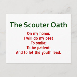 Scouter Oath Briefkaarten (Scout Oath Spoof)