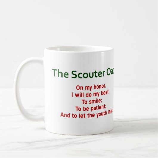 Scouter Oath Coffee Mok (Spoof op de Eath Scout) (Links)