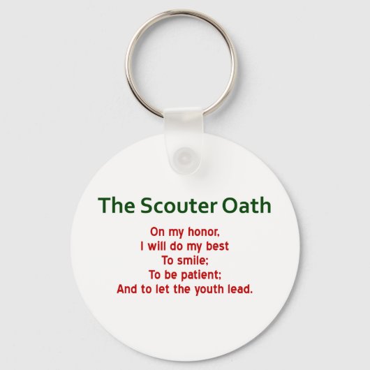 Scouter Oath Sleutelhanger (Spoof on the Scout Oat (Voorkant)