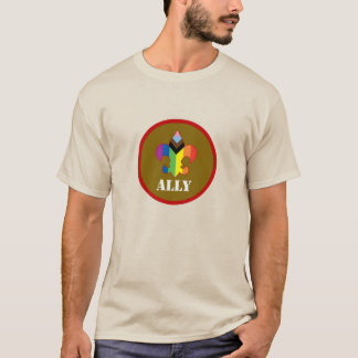 Scouting Ally Progress Pride Fleur-de-Lis T-shirt