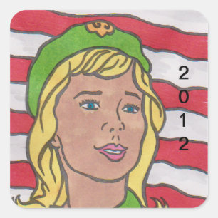 SCOUTING CENTENNIAL ART DOOR David Smith STICKERS