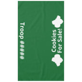 Scouting Cookies te koop & Troop tafelkleed (Voorkant)