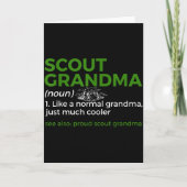 Scouting Funny Scout Grandma Definition Proud Scou Kaart (Voorkant)