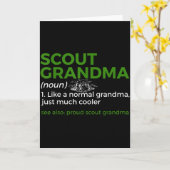 Scouting Funny Scout Grandma Definition Proud Scou Kaart (Gele Bloem)
