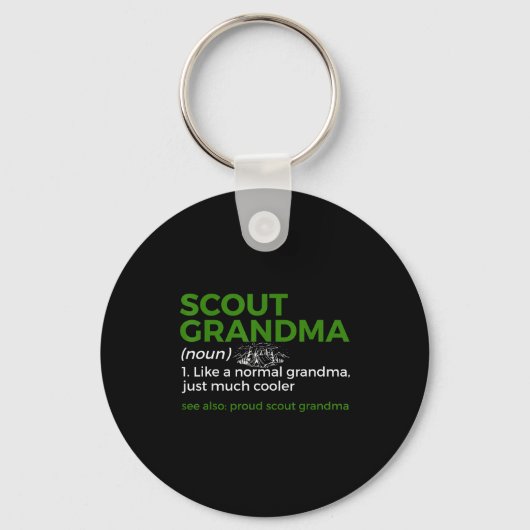 Scouting Funny Scout Grandma Definition Proud Scou Sleutelhanger (Voorkant)