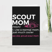 Scouting Funny Scout Mom Definition Proud Scout Mo Kaart (Voorkant)