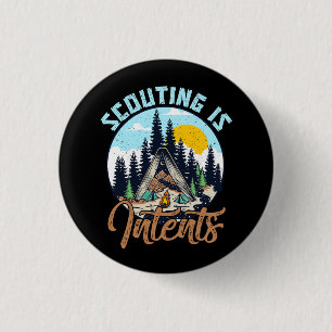 Scouting is bedoeld om de grappige Camping uit te  Ronde Button 3,2 Cm