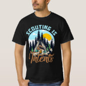 Scouting is bedoeld om de grappige Camping uit te  T-shirt (Voorkant)