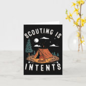 Scouting Is Intents Scout Funny Camping  Kaart (Gele Bloem)