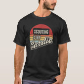 Scouting is mijn cardio  Retro scout T-shirt (Voorkant)