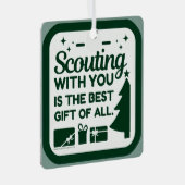 Scouting met jou is het beste cadeau metalen ornament (Voorkant Rechts)